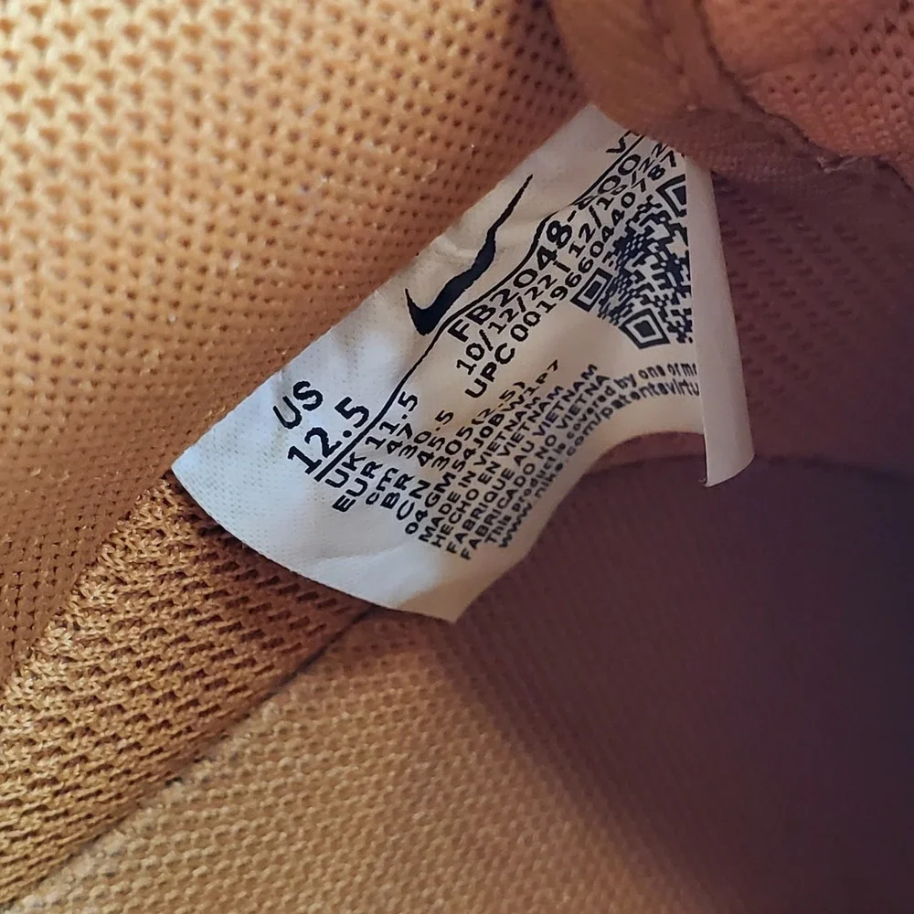 Nike Air Force 1 Low Monarch Sail Orange White FB2048-800 Mens 12.5 Sneaker‎ - Picture 4 of 11